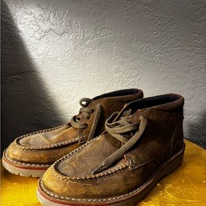 Men's Brown Leather Clanks Shoes